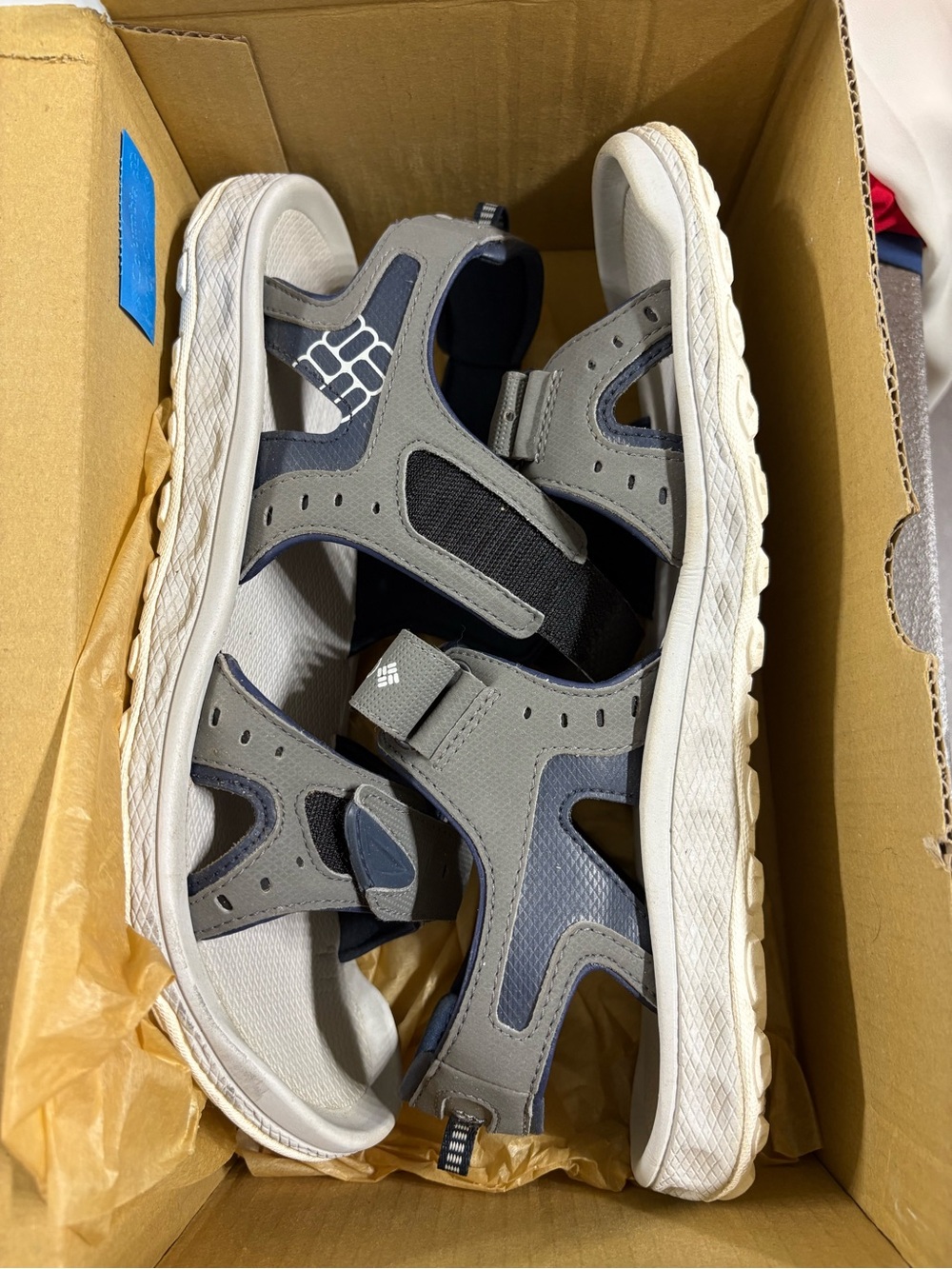 Columbia Grey and Navy Men’s Outdoor Sport Sandals
